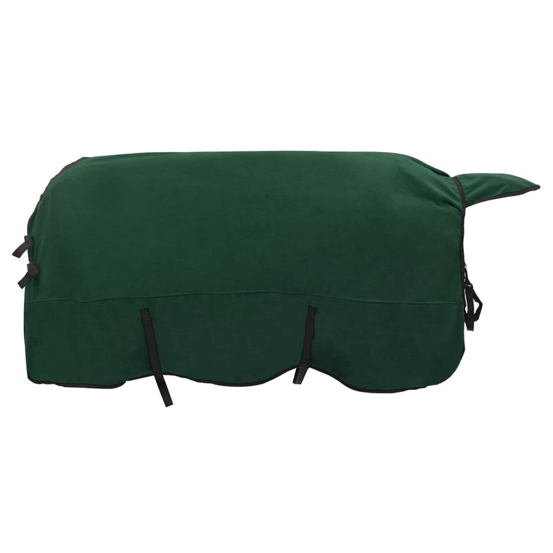 ギャラリービューアに画像をロードする, Vidaxl paardendeken volledig donkergroen 135 cm polyester fleece
