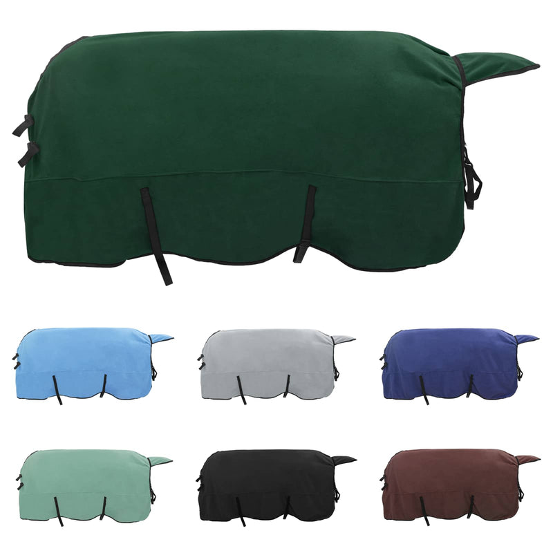 ギャラリービューアに画像をロードする, Vidaxl paardendeken volledig donkergroen polyester
