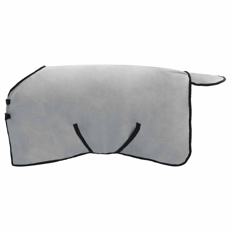 ギャラリービューアに画像をロードする, Vidaxl paardendeken volledig lichtgrijs en roze 75 cm polyester fleece
