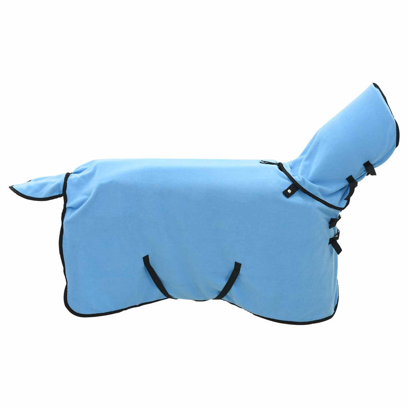 ギャラリービューアに画像をロードする, Vidaxl paardendeken volledige aqua 105 cm polyester fleece
