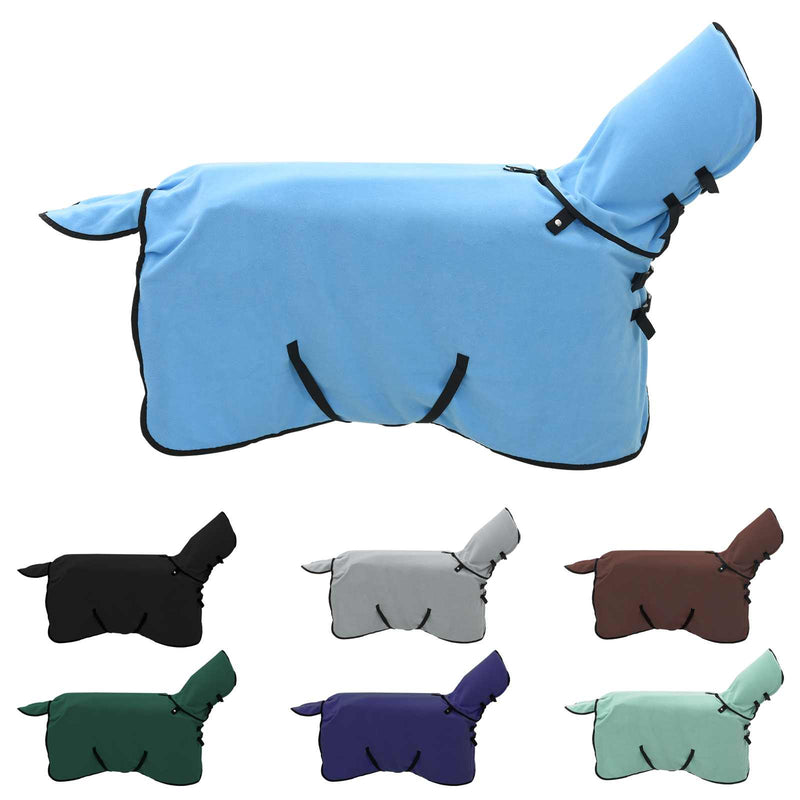 Chargez l'image dans la visionneuse de la galerie, Vidaxl paardendeken volledige aqua polyester
