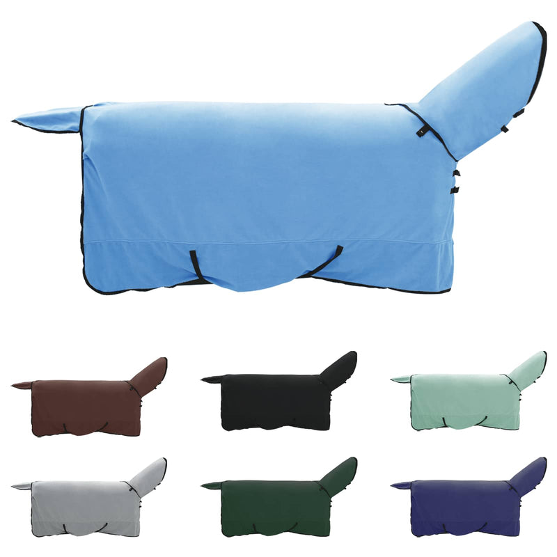 Chargez l'image dans la visionneuse de la galerie, Vidaxl paardendeken volledige aqua polyester
