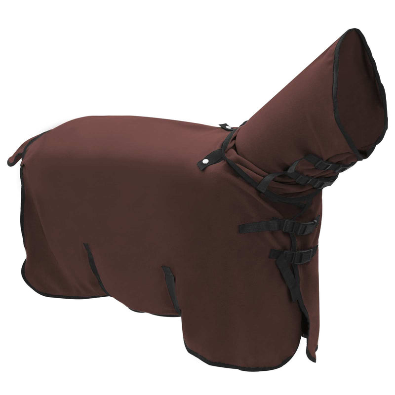 Chargez l'image dans la visionneuse de la galerie, Vidaxl paardendeken volledig donkerbruin polyester
