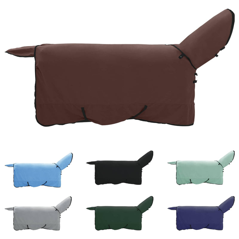 ギャラリービューアに画像をロードする, Vidaxl paardendeken volledig donkerbruin polyester

