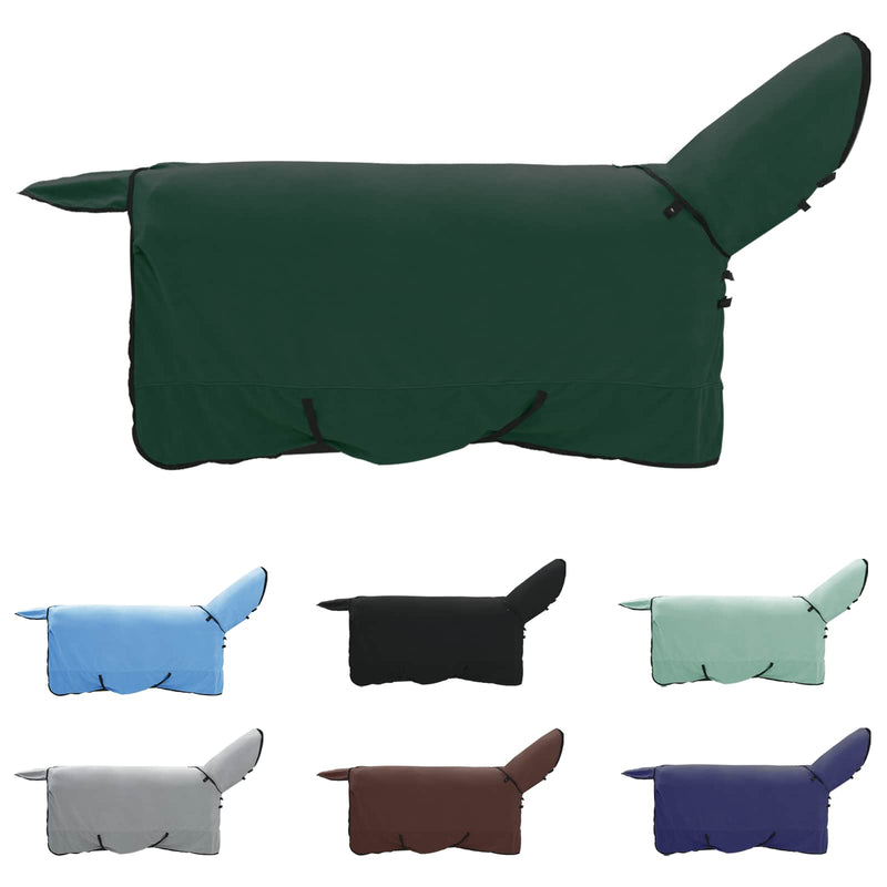 ギャラリービューアに画像をロードする, Vidaxl paardendeken volledig donkergroen polyester
