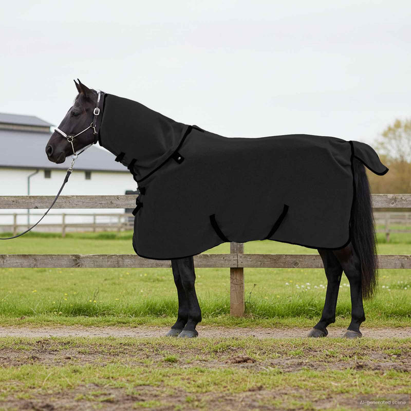 ギャラリービューアに画像をロードする, Vidaxl paardendeken zwart polyester
