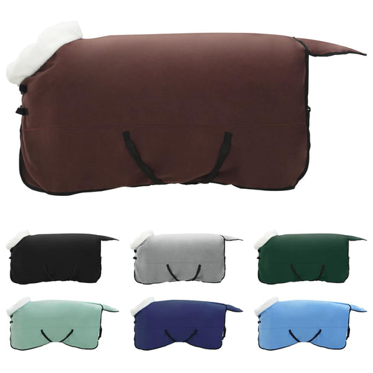 Vidaxl paardendeken volledig donkerbruin 145 cm polar fleece