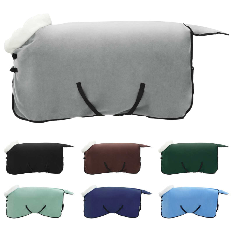 Chargez l'image dans la visionneuse de la galerie, Vidaxl paardendeken volledig donkergroen 105 cm polar fleece
