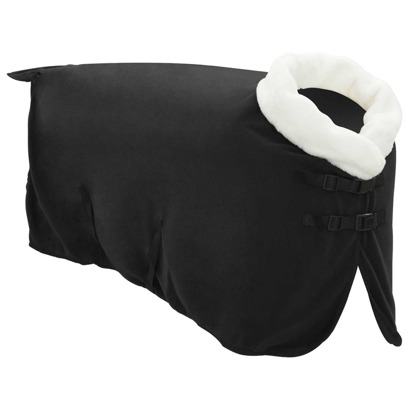 ギャラリービューアに画像をロードする, Vidaxl paardendeken zwart 75 cm polar fleece
