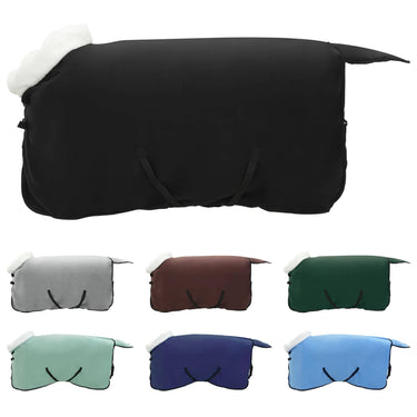 Vidaxl paardendeken zwart 85 cm polar fleece