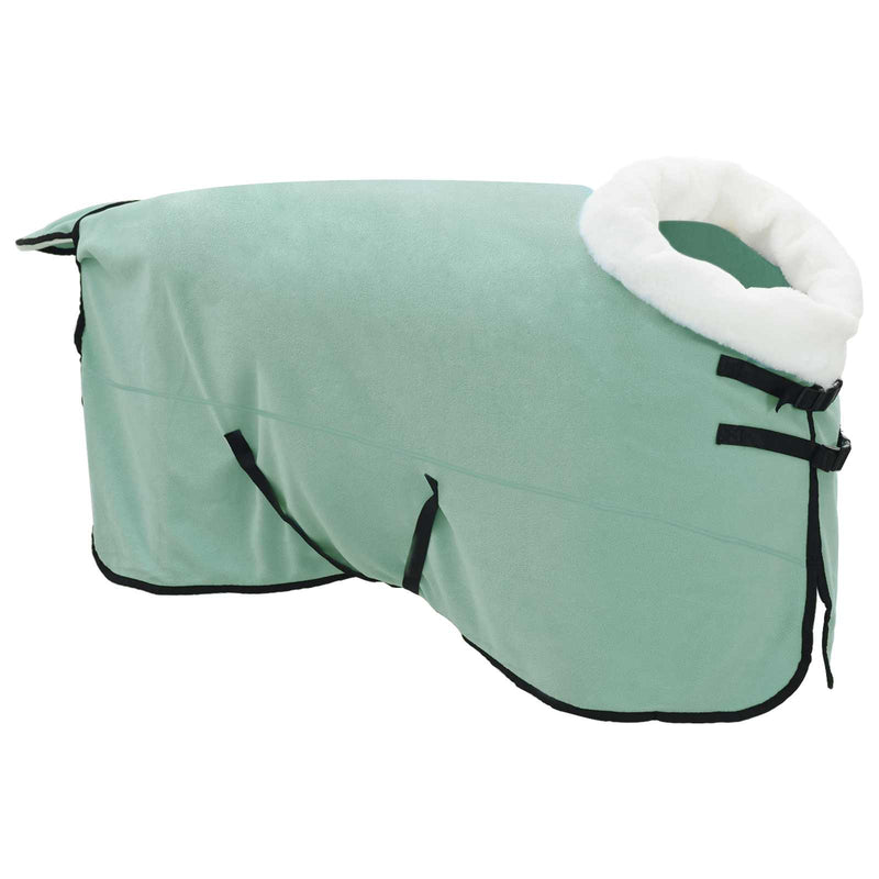 Chargez l'image dans la visionneuse de la galerie, Vidaxl paardendeken volledig donkergroen 135 cm polar fleece
