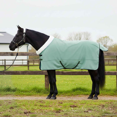 Vidaxl paardendeken volledig donkergroen 145 cm polar fleece