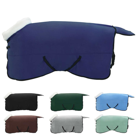 Vidaxl paardendeken marineblauw 125 cm polar fleece