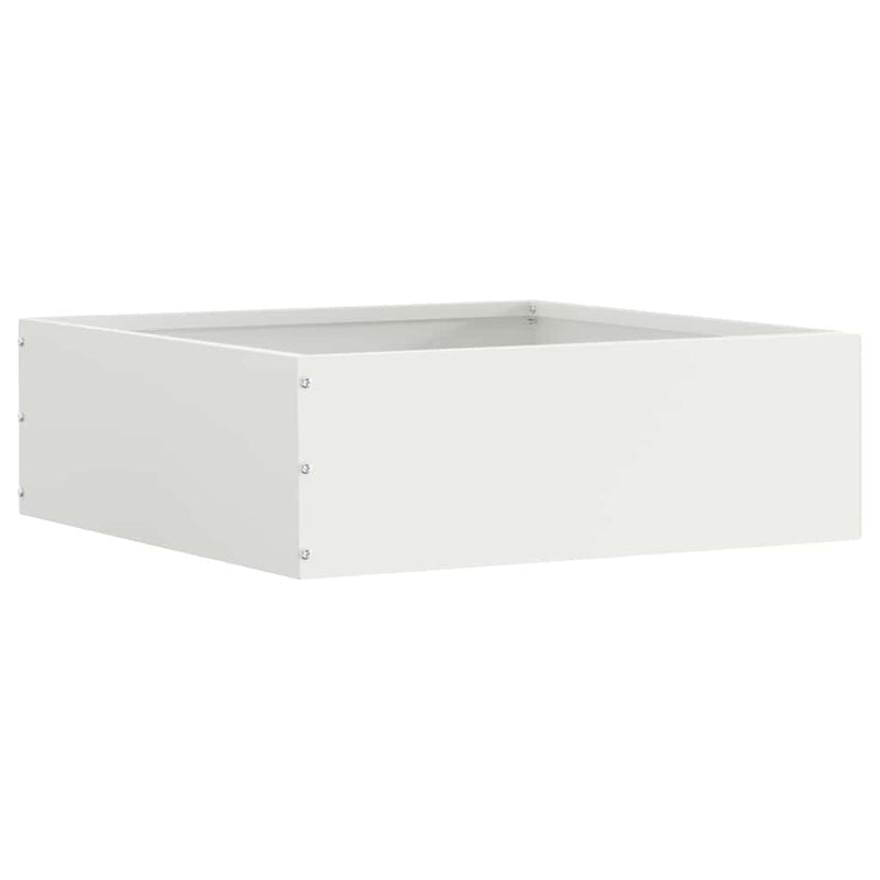 Chargez l'image dans la visionneuse de la galerie, Vidaxl tuinrand 6 pcs wit 40 x 40 x 13 cm staal
