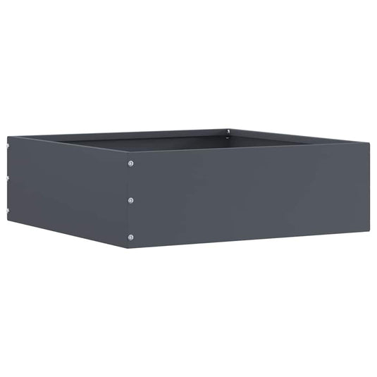 Vidaxl tuinrand 6 pcs antraciet 40 x 40 x 13 cm staal