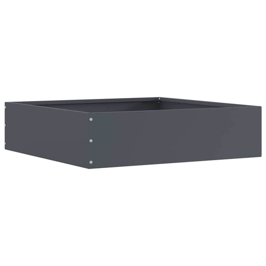 Vidaxl tuinrand 6 pcs antraciet 50 x 50 x 13 cm staal