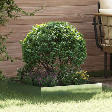 Vidaxl tuinrand 6 pcs zilver 60 x 60 x 13 cm gegalvaniseerd staal