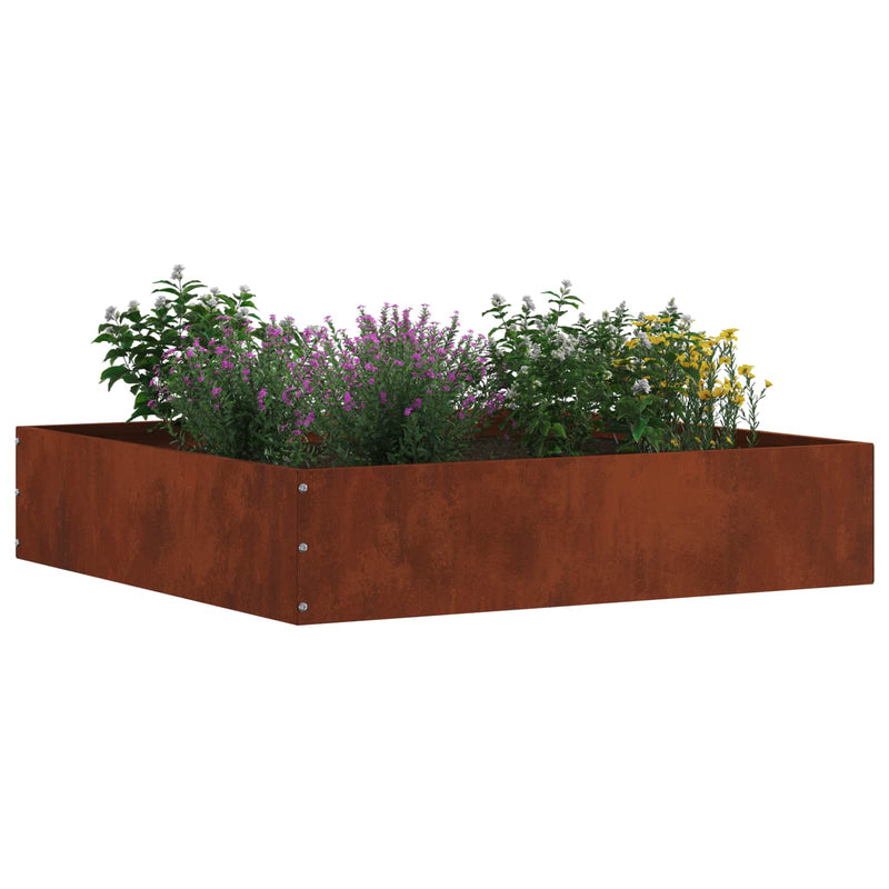 Afbeelding laden in galerijviewer, Vidaxl tuinrand 6 pcs roestig 60 x 60 x 13 cm cortenstaal
