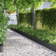 Vidaxl gazonranden 10 pcs zwart 103 x 0,05 x 22 cm staal