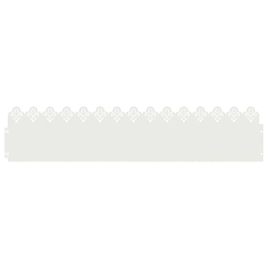 Vidaxl gazonranden 30 pcs wit 103 x 0,05 x 22 cm staal