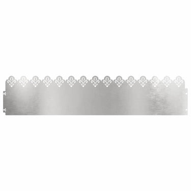 Vidaxl gazonranden 30 pcs zilver 103 x 0,05 x 22 cm roestvrij staal