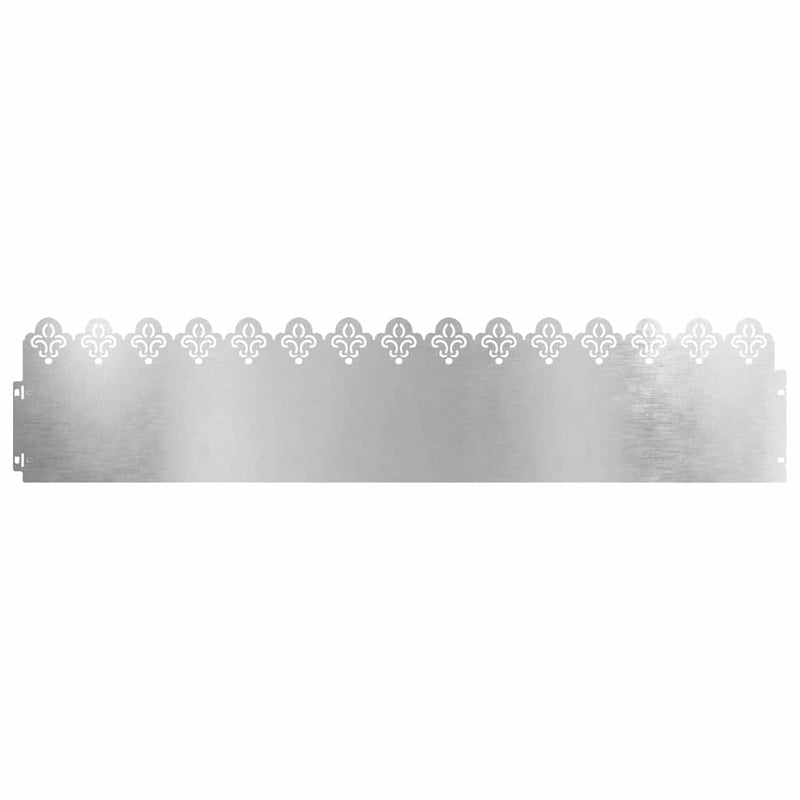 Chargez l'image dans la visionneuse de la galerie, Vidaxl gazonranden 30 pcs zilver 103 x 0,05 x 22 cm roestvrij staal
