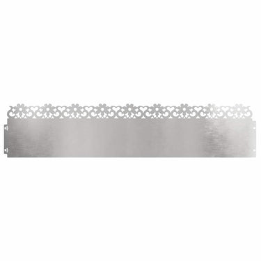 Vidaxl gazonranden 30 pcs zilver 103 x 0,05 x 22 cm roestvrij staal