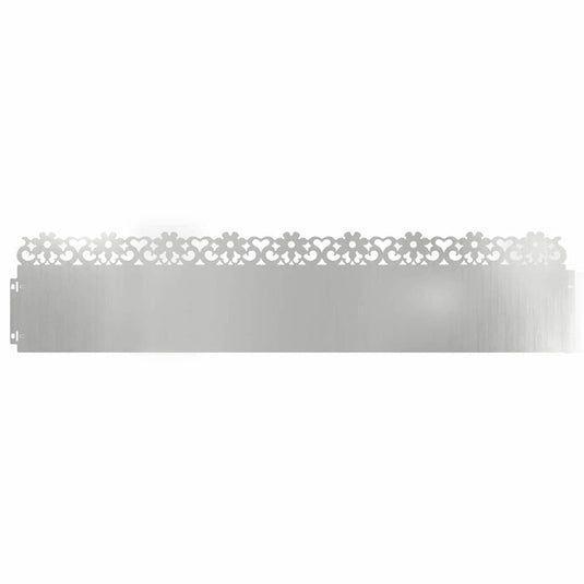 Vidaxl gazonranden 10 pcs zilver 103 x 0,05 x 22 cm