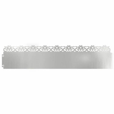Vidaxl gazonranden 30 pcs zilver 103 x 0,05 x 22 cm