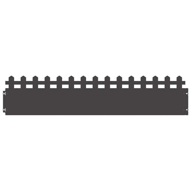 Vidaxl gazonranden 10 pcs zwart 103 x 0,05 x 22 cm staal