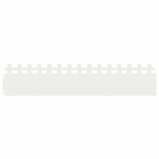 Vidaxl gazonranden 30 pcs wit 103 x 0,05 x 22 cm staal