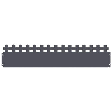 Vidaxl gazonranden 30 pcs antraciet 103 x 0,05 x 22 cm staal