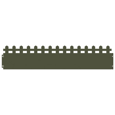 Vidaxl gazonranden 30 pcs olijf groen 103 x 0,05 x 22 cm staal
