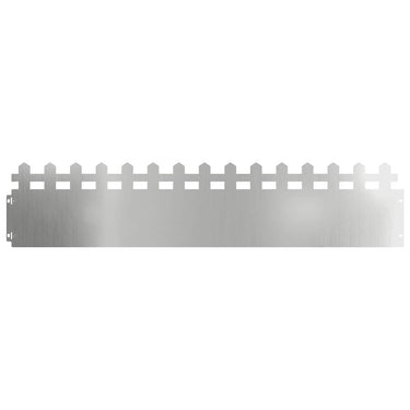 Vidaxl gazonranden 10 pcs zilver 103 x 0,05 x 22 cm