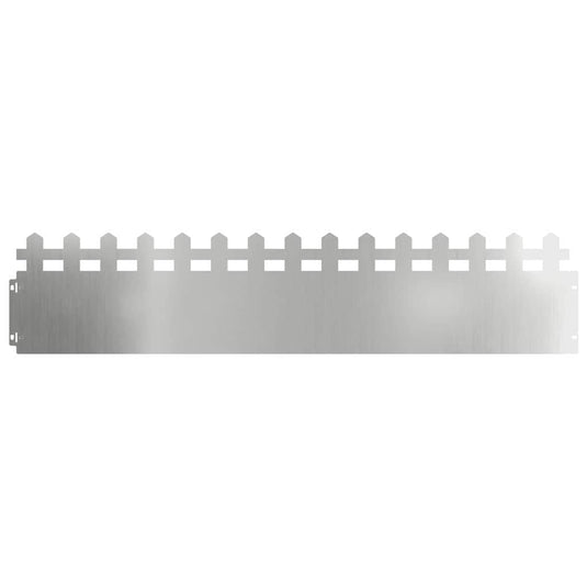 Vidaxl gazonranden 10 pcs zilver 103 x 0,05 x 22 cm