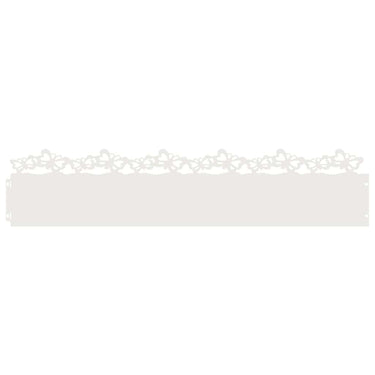 Vidaxl gazonranden 30 pcs wit 103 x 0,05 x 22 cm staal