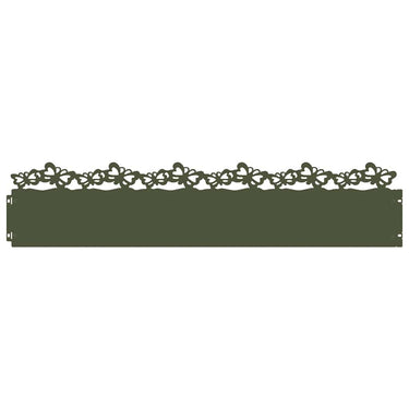 Vidaxl gazonranden 30 pcs olijf groen 103 x 0,05 x 22 cm staal