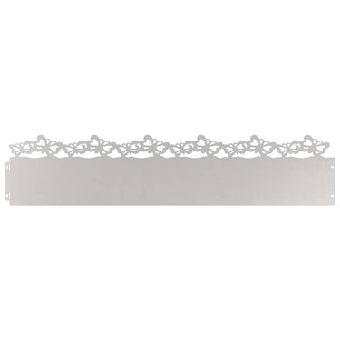 Vidaxl gazonranden 30 pcs zilver 103 x 0,05 x 22 cm roestvrij staal