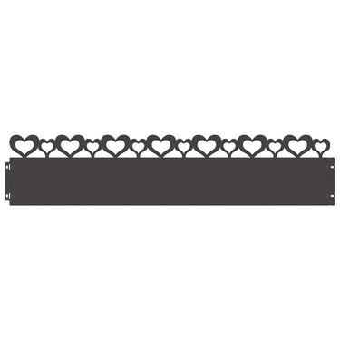 Vidaxl gazonranden 20 pcs zwart 103 x 0,05 x 22 cm staal
