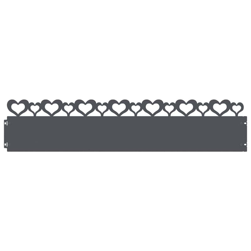 Afbeelding laden in galerijviewer, Vidaxl gazonranden 20 pcs antraciet 103 x 0,05 x 22 cm staal
