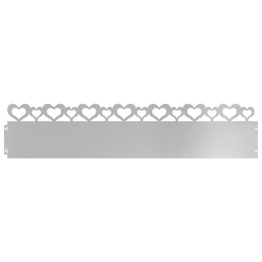 Vidaxl gazonranden 30 pcs zilver 103 x 0,05 x 22 cm