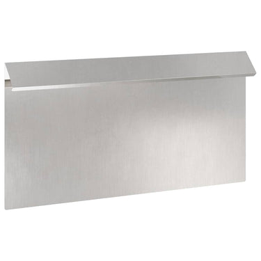 Vidaxl slakkenhekje zilver 50 x 3,5 x 25 cm roestvrij staal