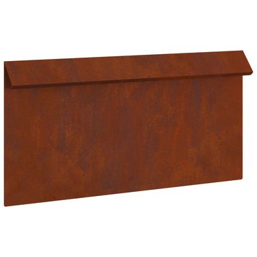 Vidaxl slakkenhekje roestig 50 x 3,5 x 25 cm cortenstaal