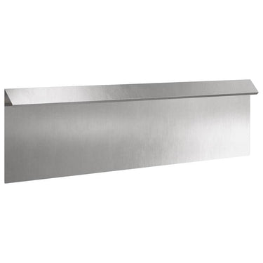 Vidaxl slakkenhekje zilver 100 x 3,5 x 25 cm roestvrij staal