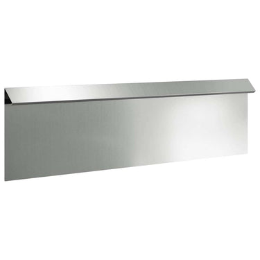 Vidaxl slakkenhekje 16 pcs zilver 100 x 3,5 x 25 cm
