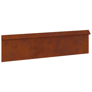 Vidaxl slakkenhekje roestig 100 x 3,5 x 25 cm cortenstaal