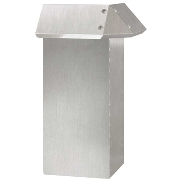 Vidaxl slakkenhekje zilver 13,5 x 13,5 x 25 cm roestvrij staal