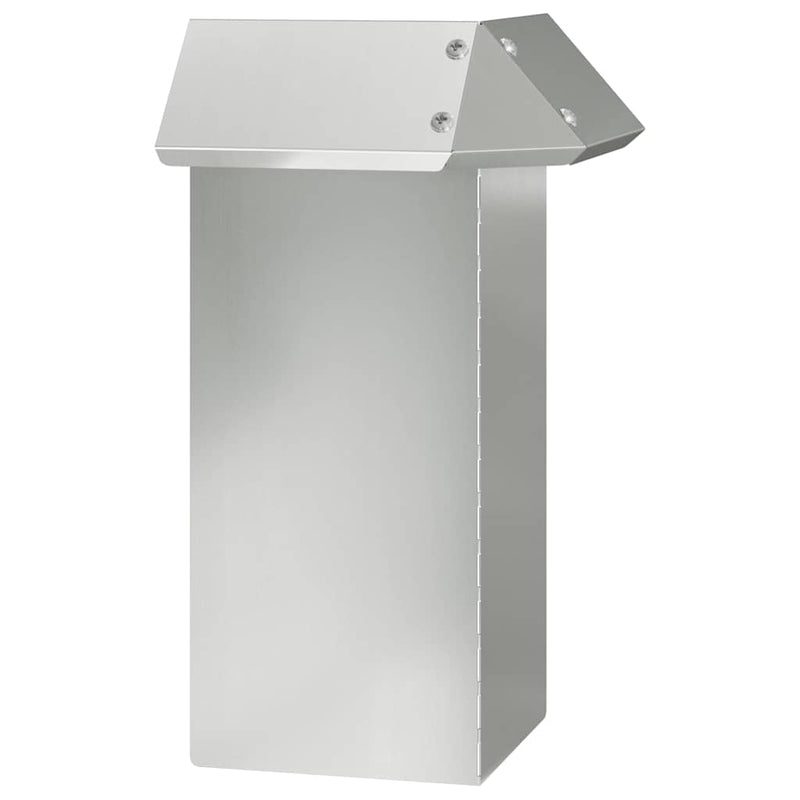 Afbeelding laden in galerijviewer, Vidaxl slakkenhekje zilver 13,5 x 13,5 x 25 cm gegalvaniseerd staal
