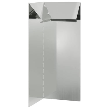 Vidaxl slakkenhekje zilver 10 x 10 x 25 cm gegalvaniseerd staal