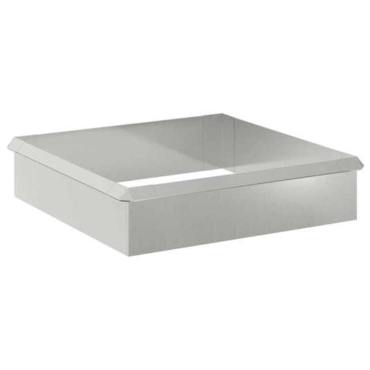 Vidaxl slakkenhekken 8 pcs zilver gegalvaniseerd staal
